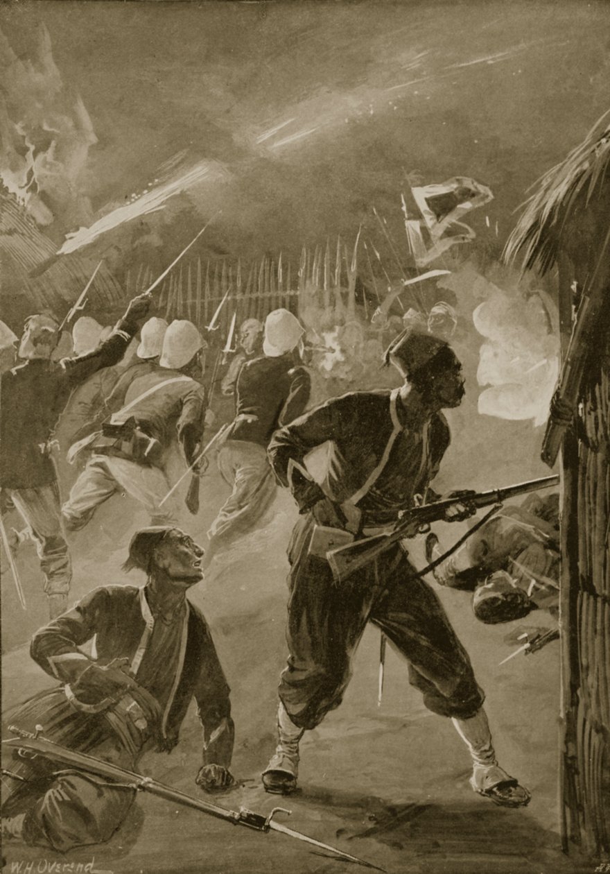 It was a night attack, and the foe had caught them napping, illustration from 