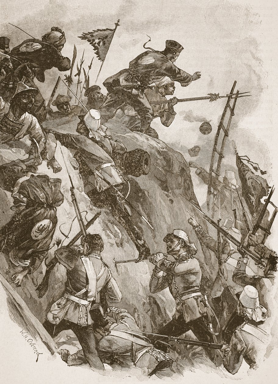 Rogers got in, helped up by Lieutenant Lenon by William Heysham Overend
