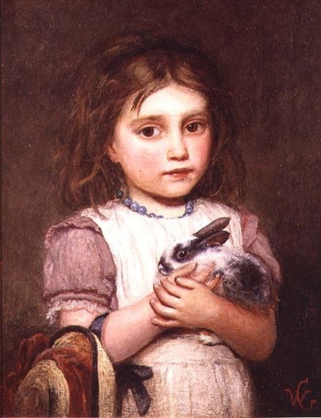 The Pet Rabbit by William Hippon Gadsby: Buy fine art prints