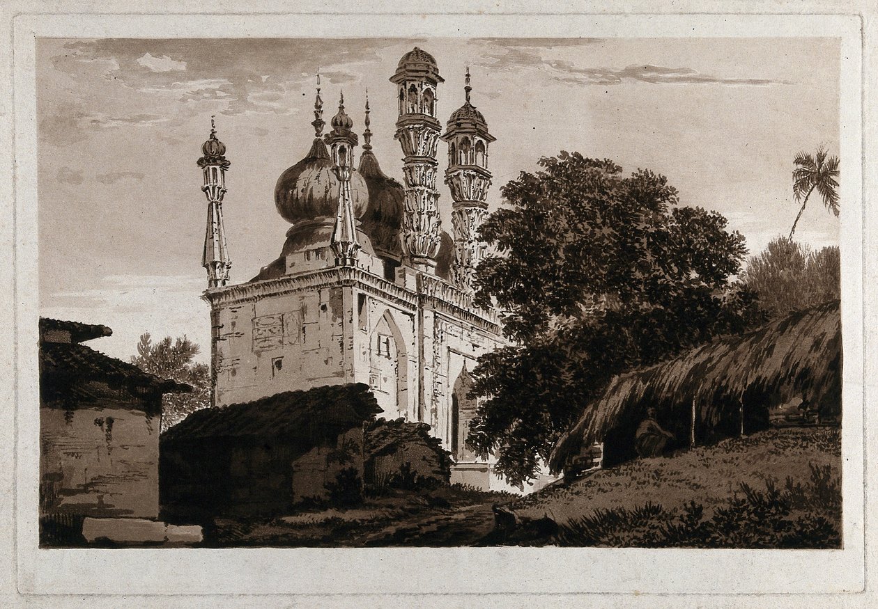 A Mosque at Gazipur by William Hodges
