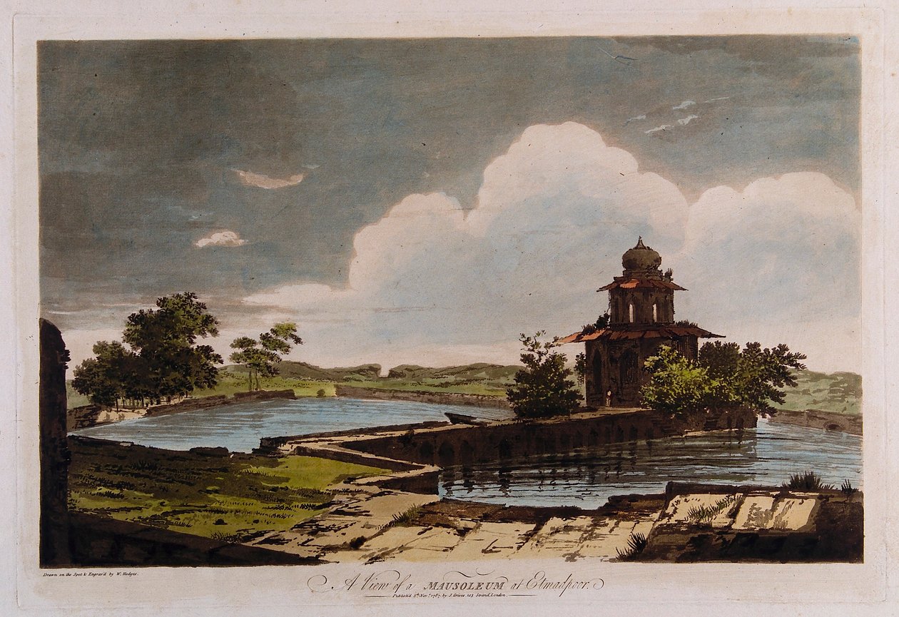 A View of a Mausoleum at Etmadpoor by William Hodges