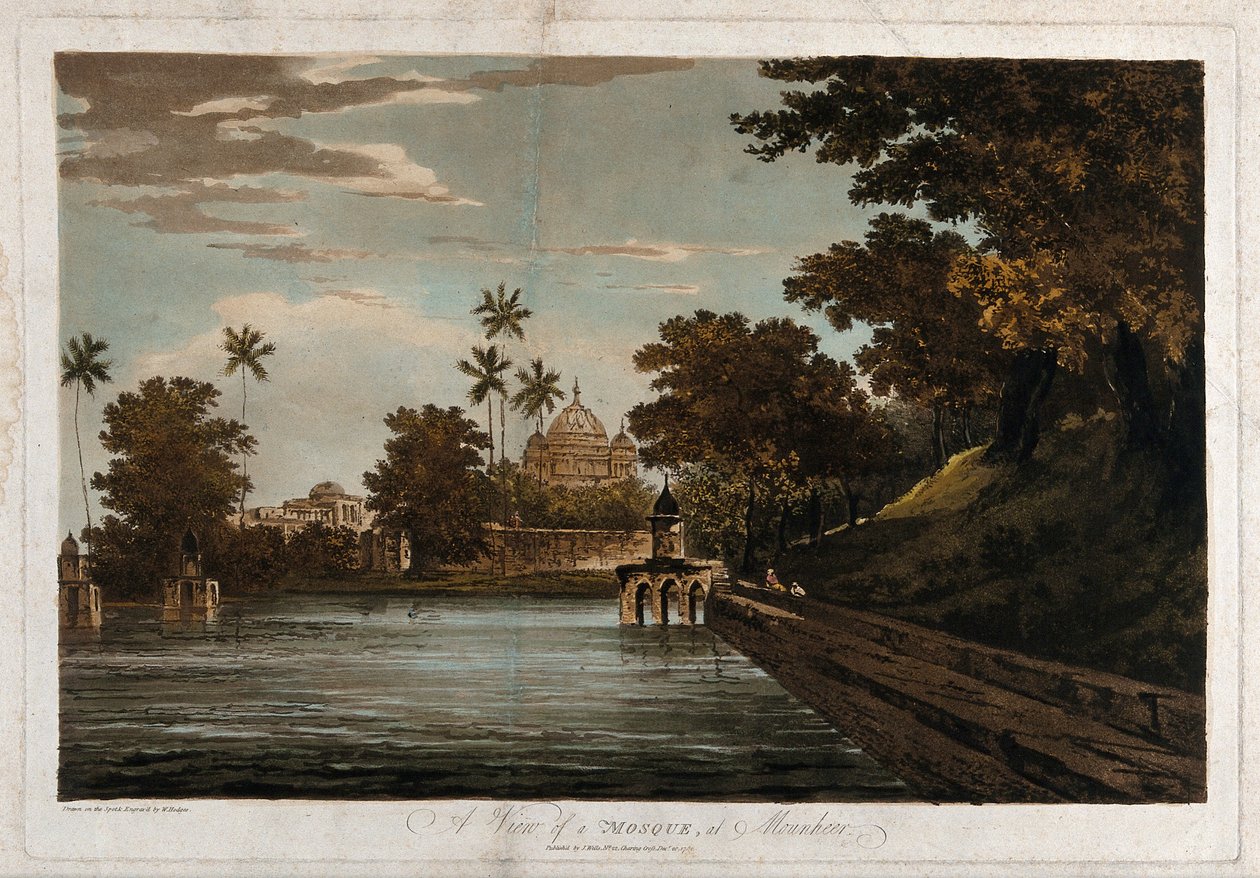 A View of a Mosque at Mounheer by William Hodges