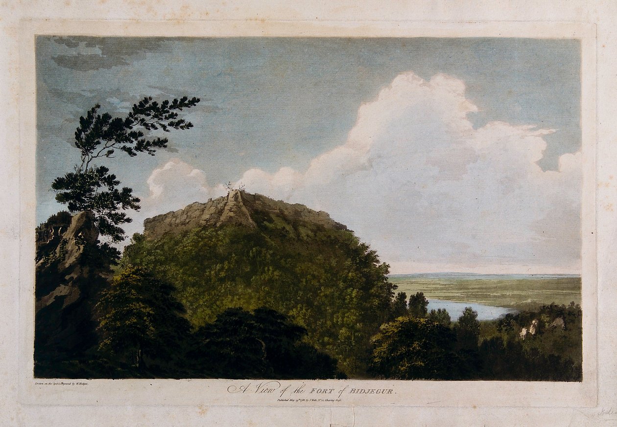 A View of the Fort of Bidjegur by William Hodges