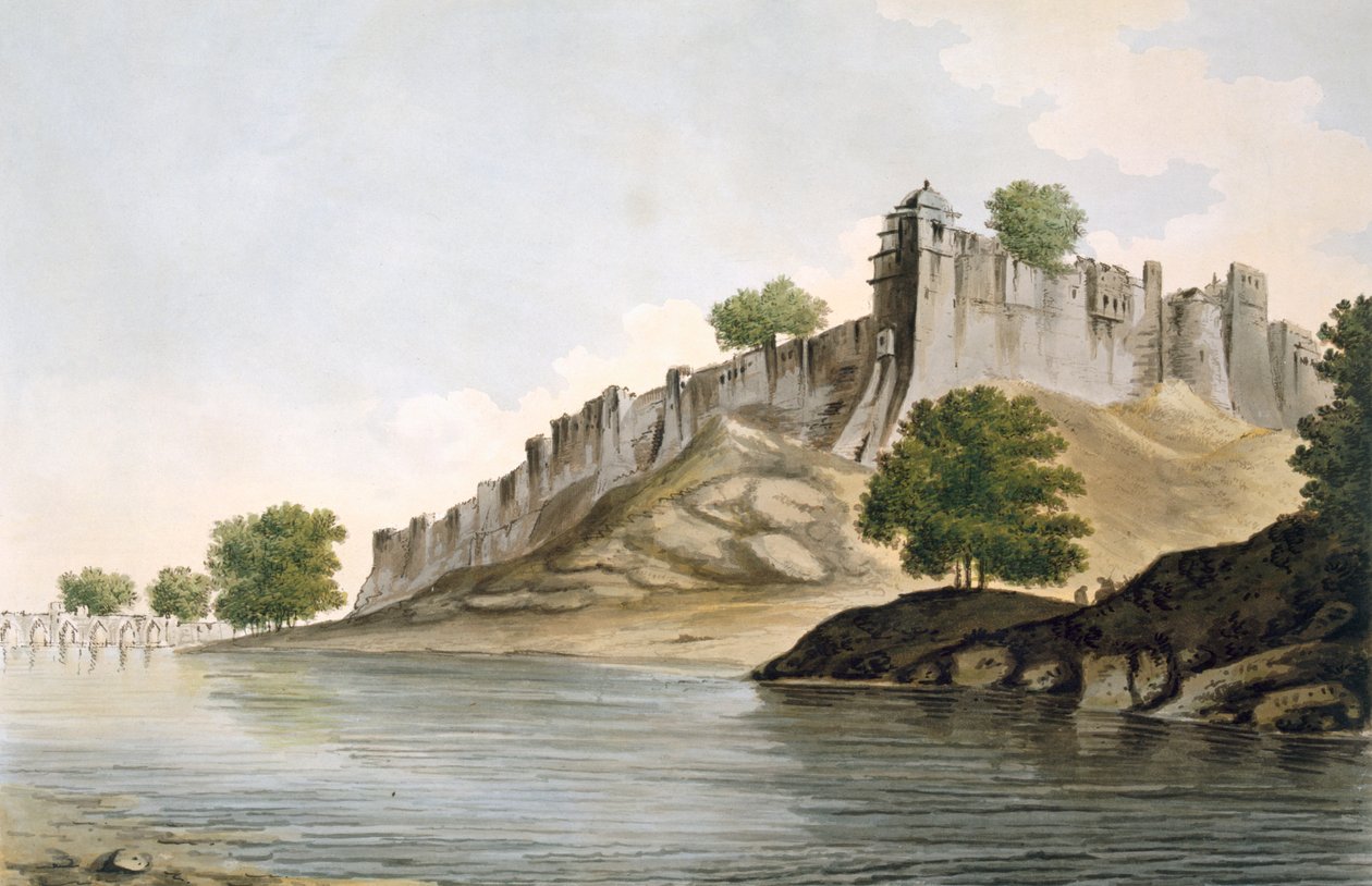 A View of the Fort of Ilionpoor upon the Banks of the River Goomty from 