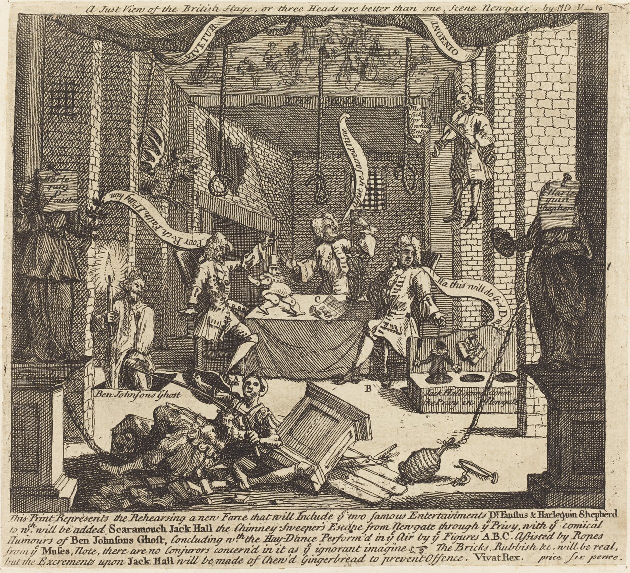 A Just View of the British Stage by William Hogarth