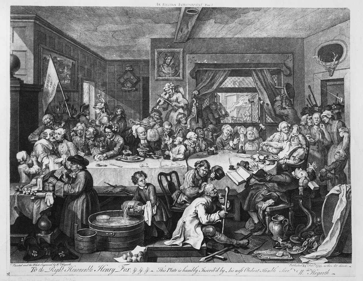 An Election Entertainment, 1755 by William Hogarth