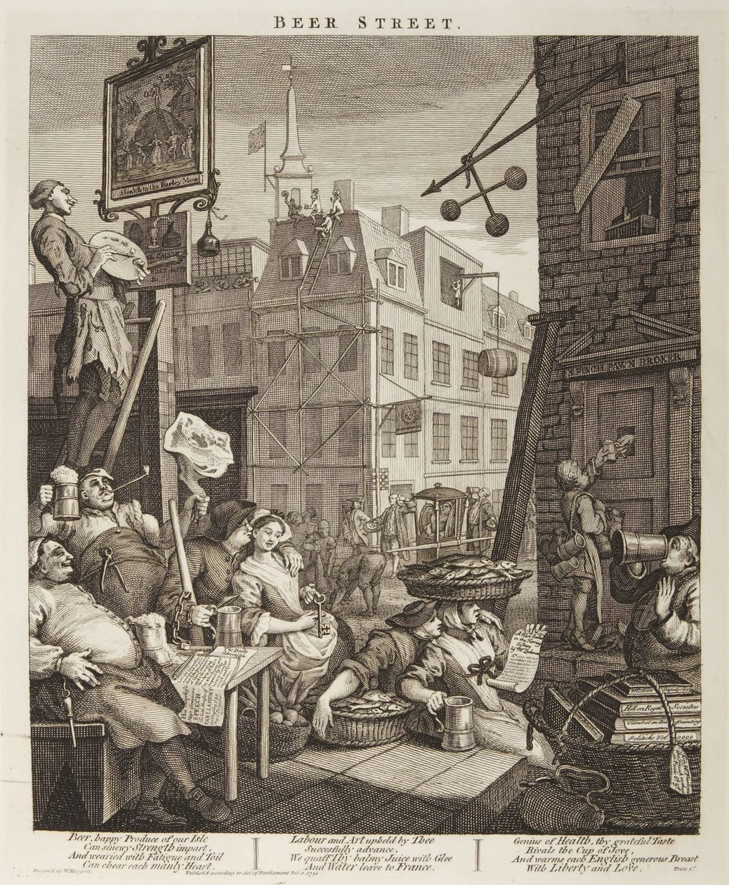 Beer Street by William Hogarth