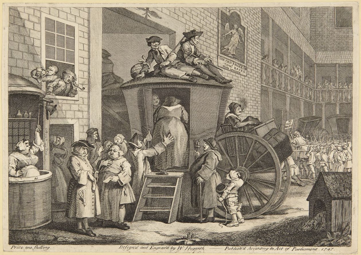 Country Inn Yard by William Hogarth