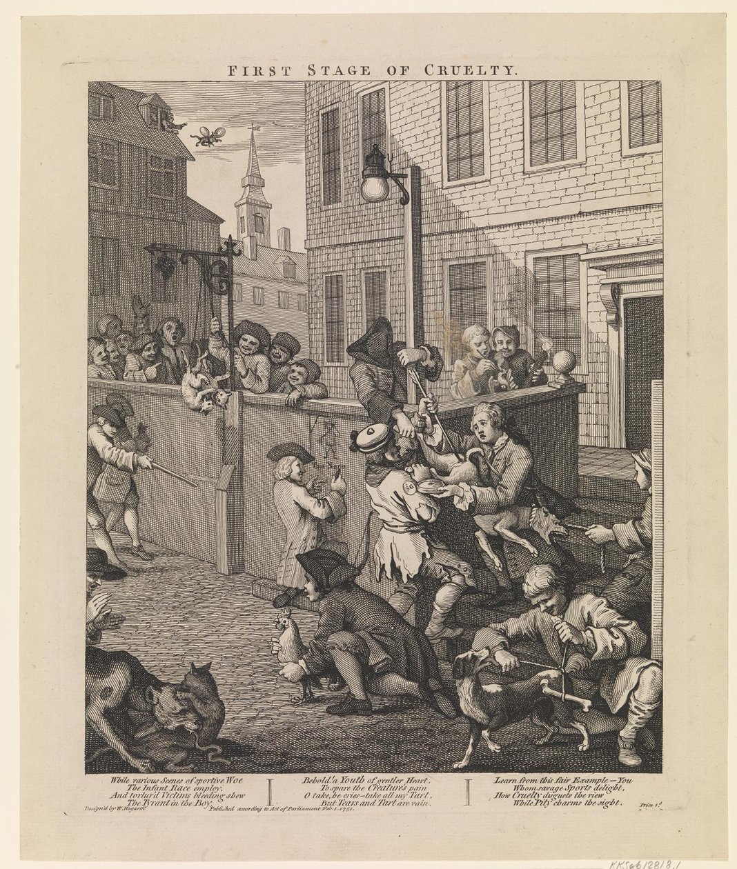 First Stage of Cruelty by William Hogarth