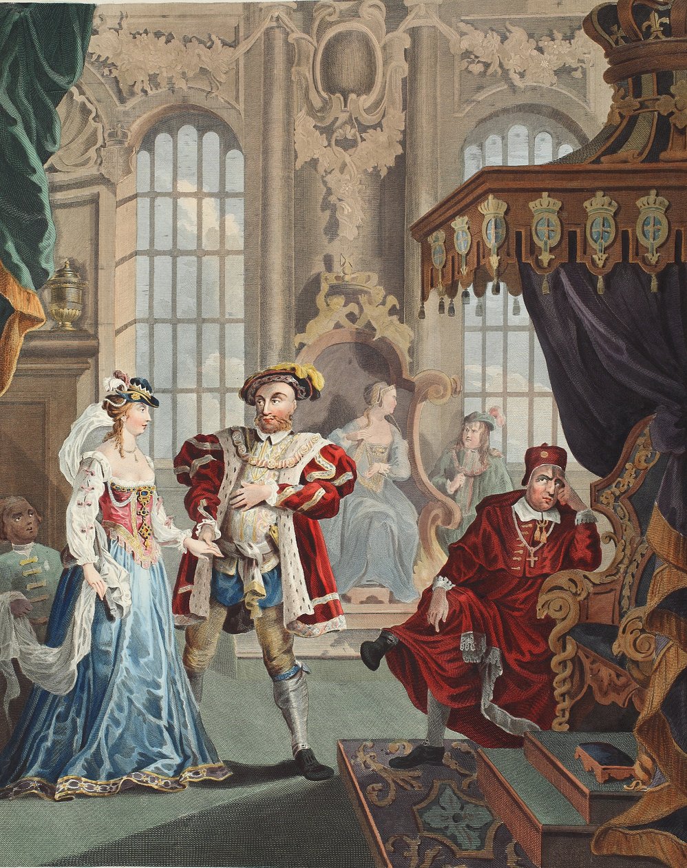 Henry VIII and Anne Boleyn, illustration from 