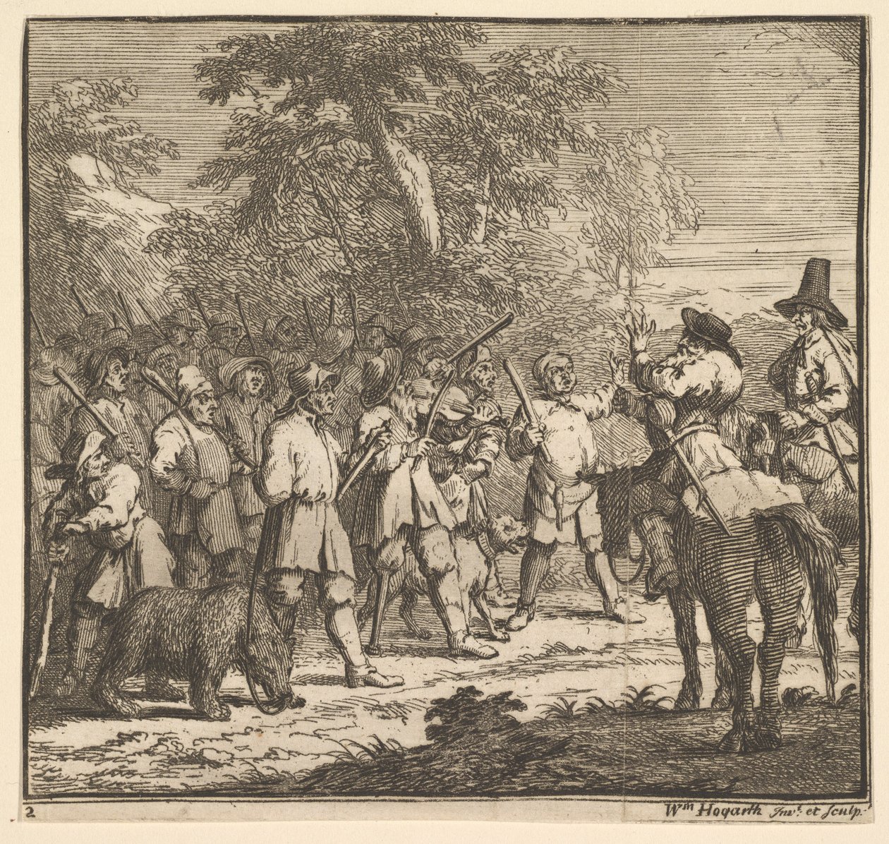 Hudibras First Adventure (Seventeen Small Illustrations for Samuel Butler