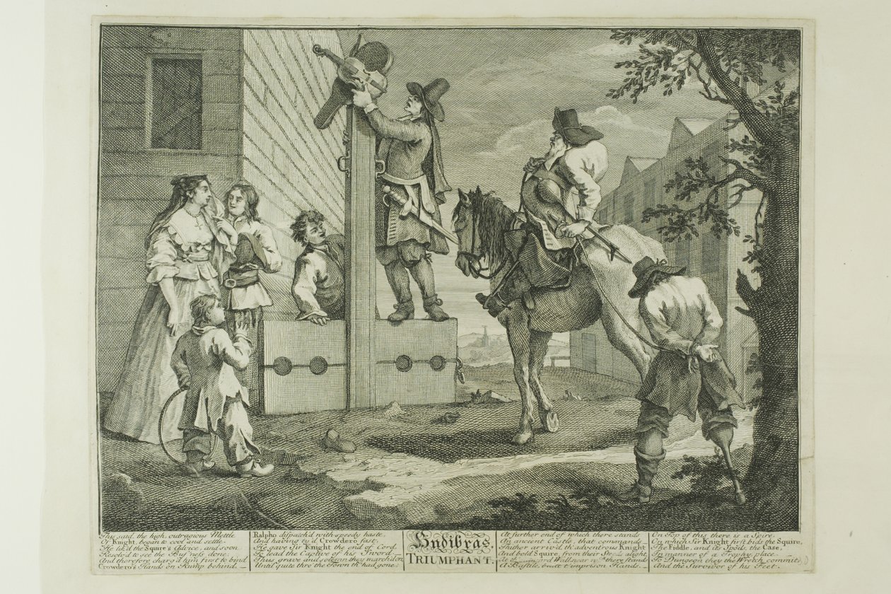 Hudibras Triumphant, plate four from Hudibras by William Hogarth