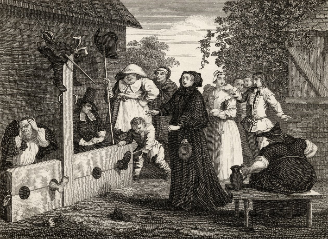 Hudibras and Ralpho in the Stocks, from 