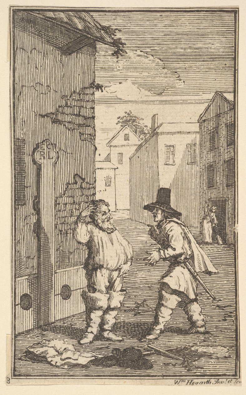 Hudubras and Ralpho Disputing (Seventeen Small Illustrations for Samuel Butler