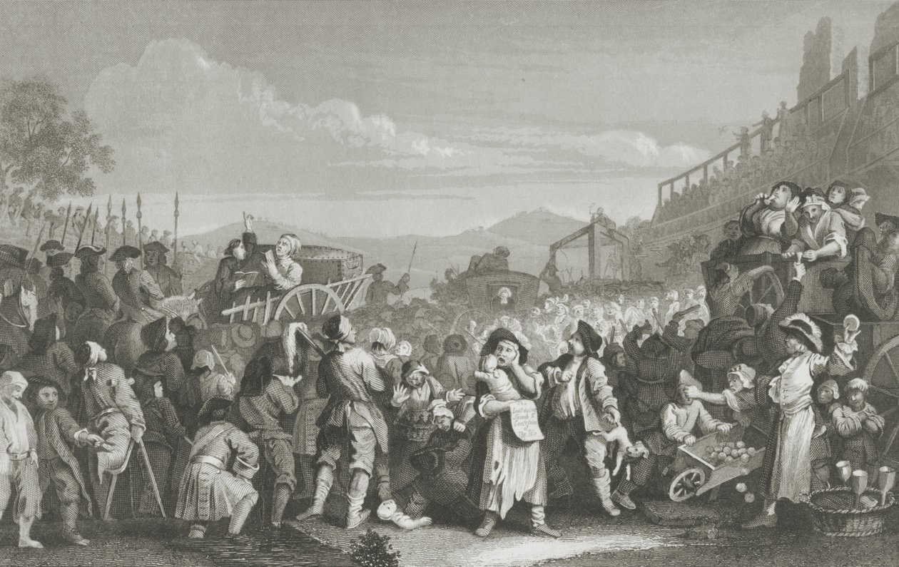 Idle on the Road to Execution by William Hogarth