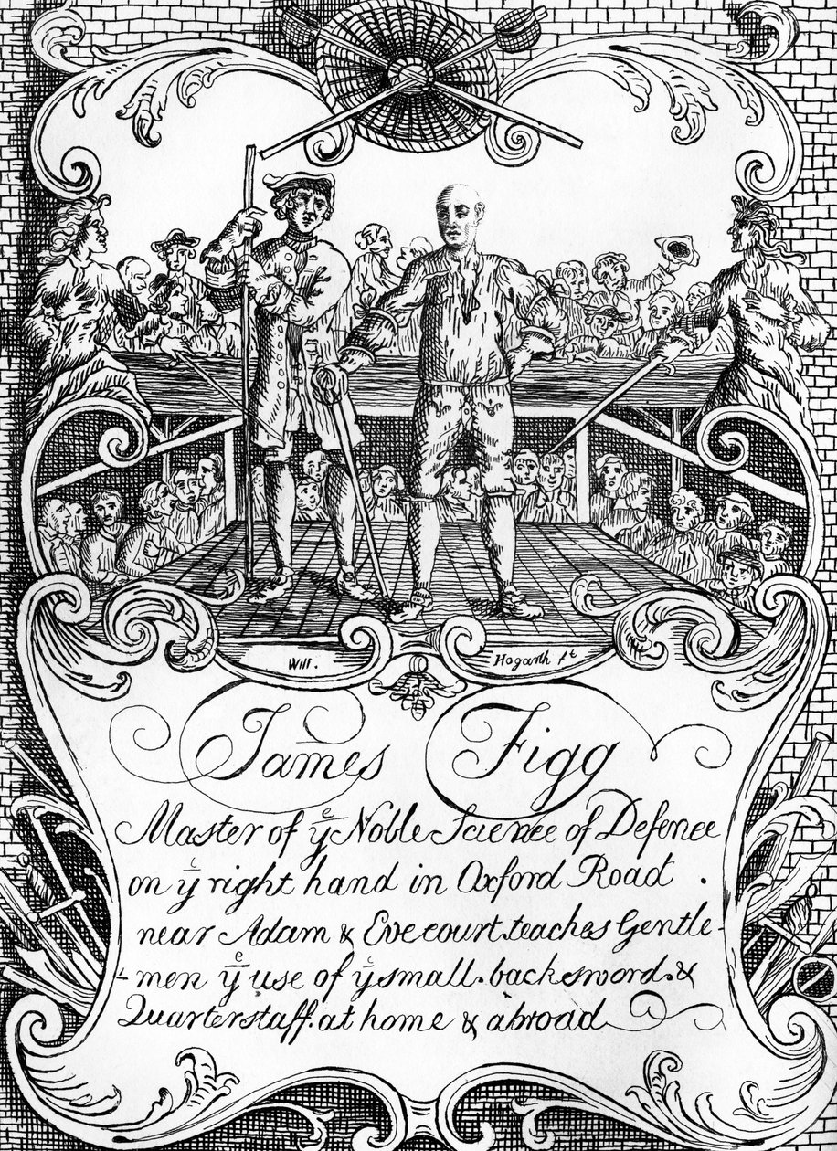 James Figg (advertisement) by William Hogarth