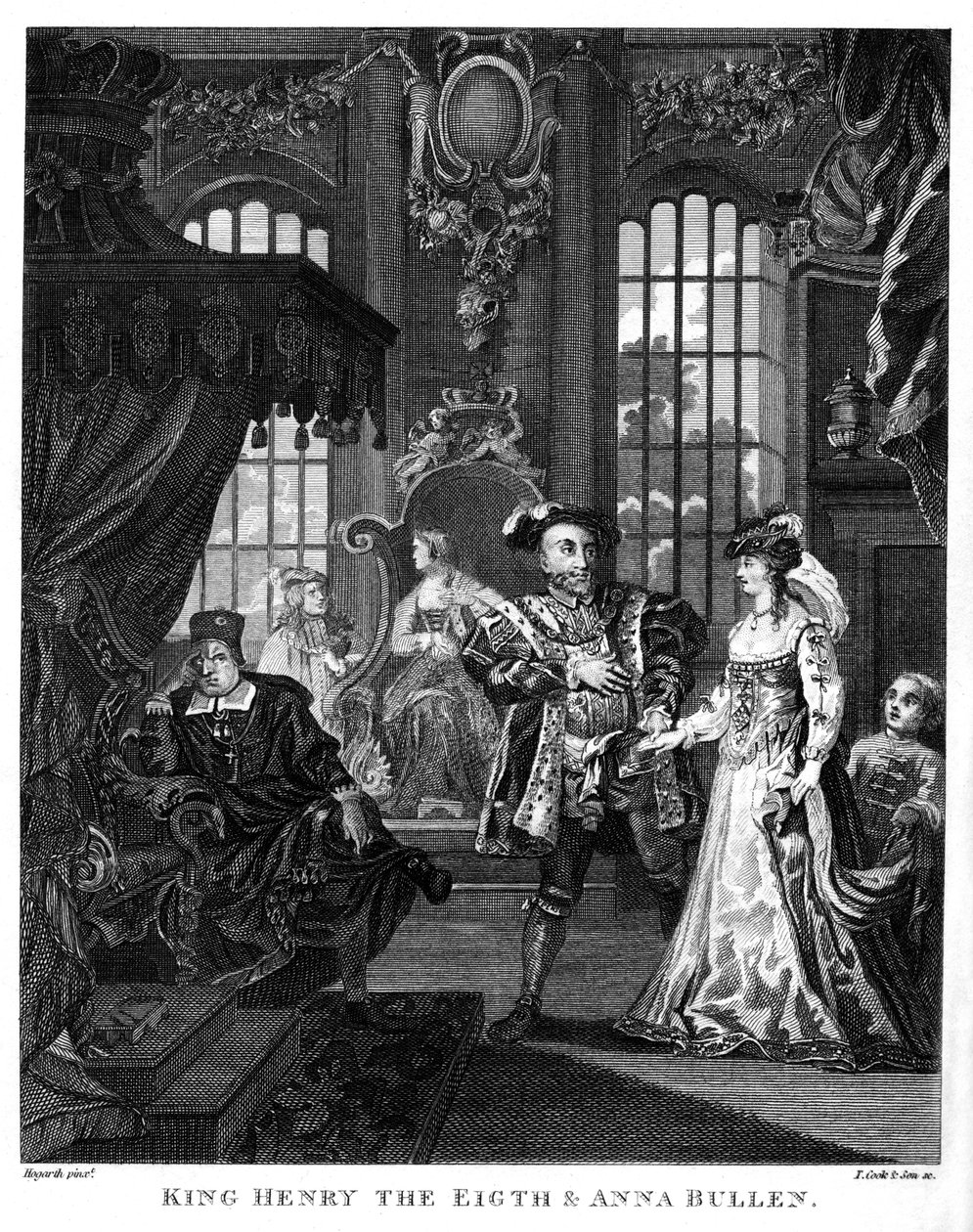 King Henry VIII and Anne Boleyn by William Hogarth