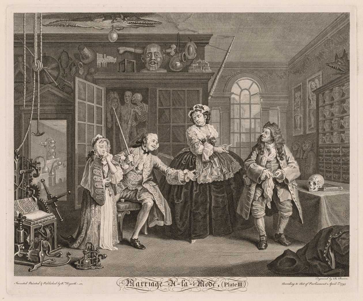 Marriage à la Mode: The Scene with the Quack by William Hogarth