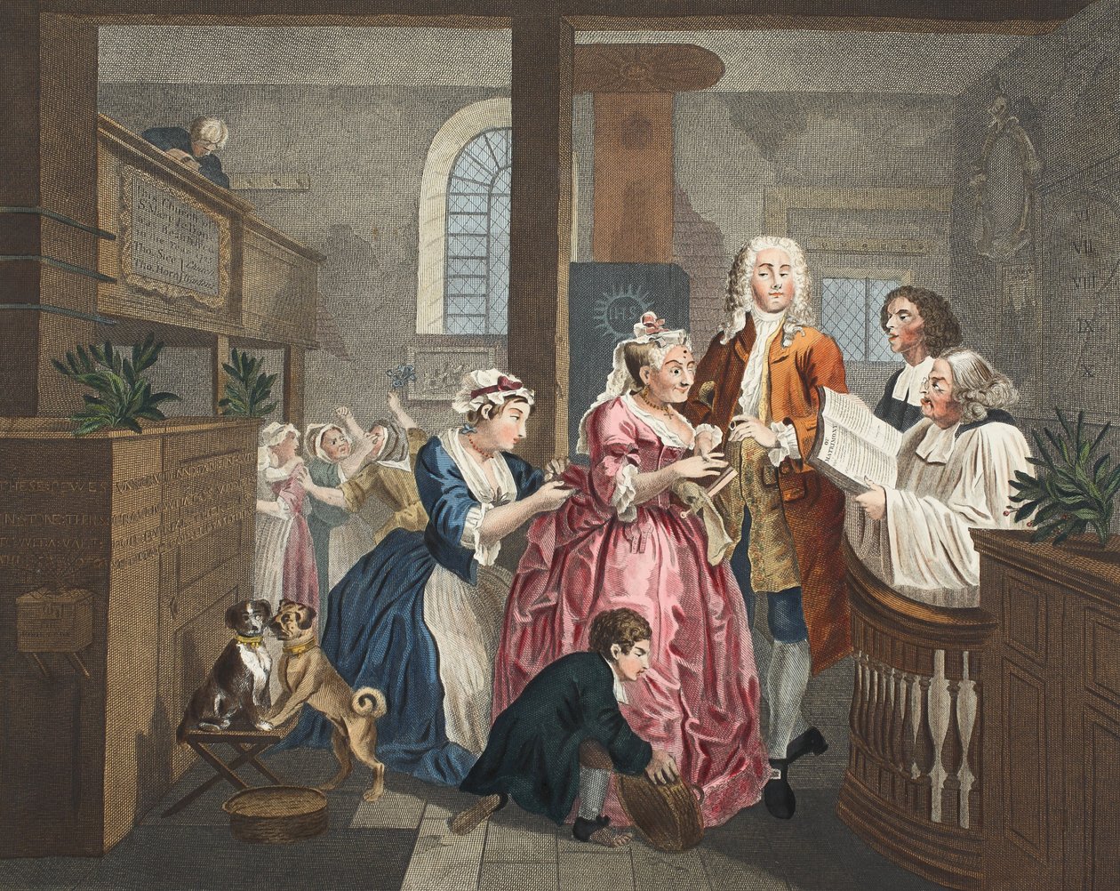 Married to an Old Maid, plate V from 