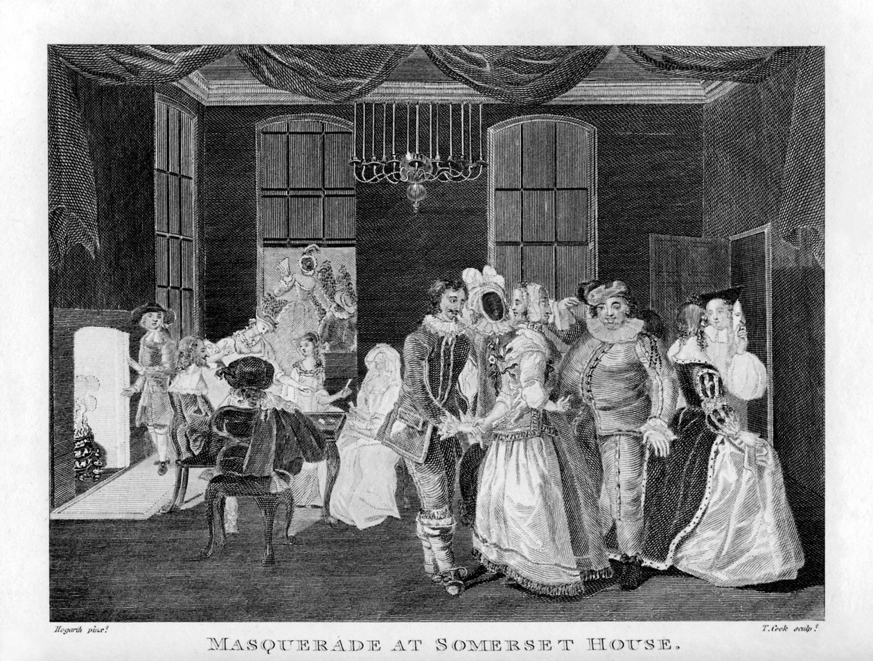 Masquerade at Somerset House by William Hogarth