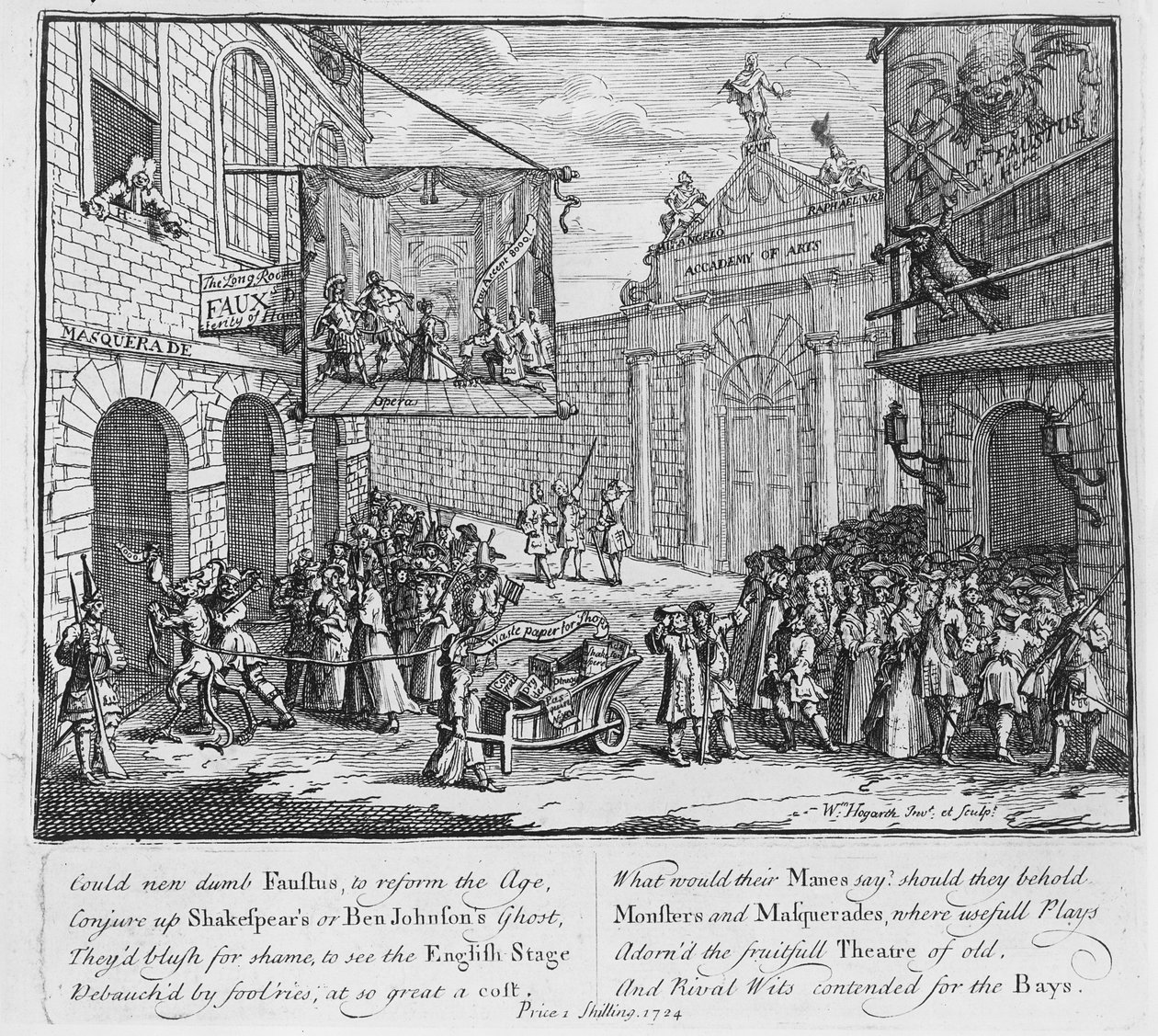 Masquerades and Operas, Burlington Gate by William Hogarth