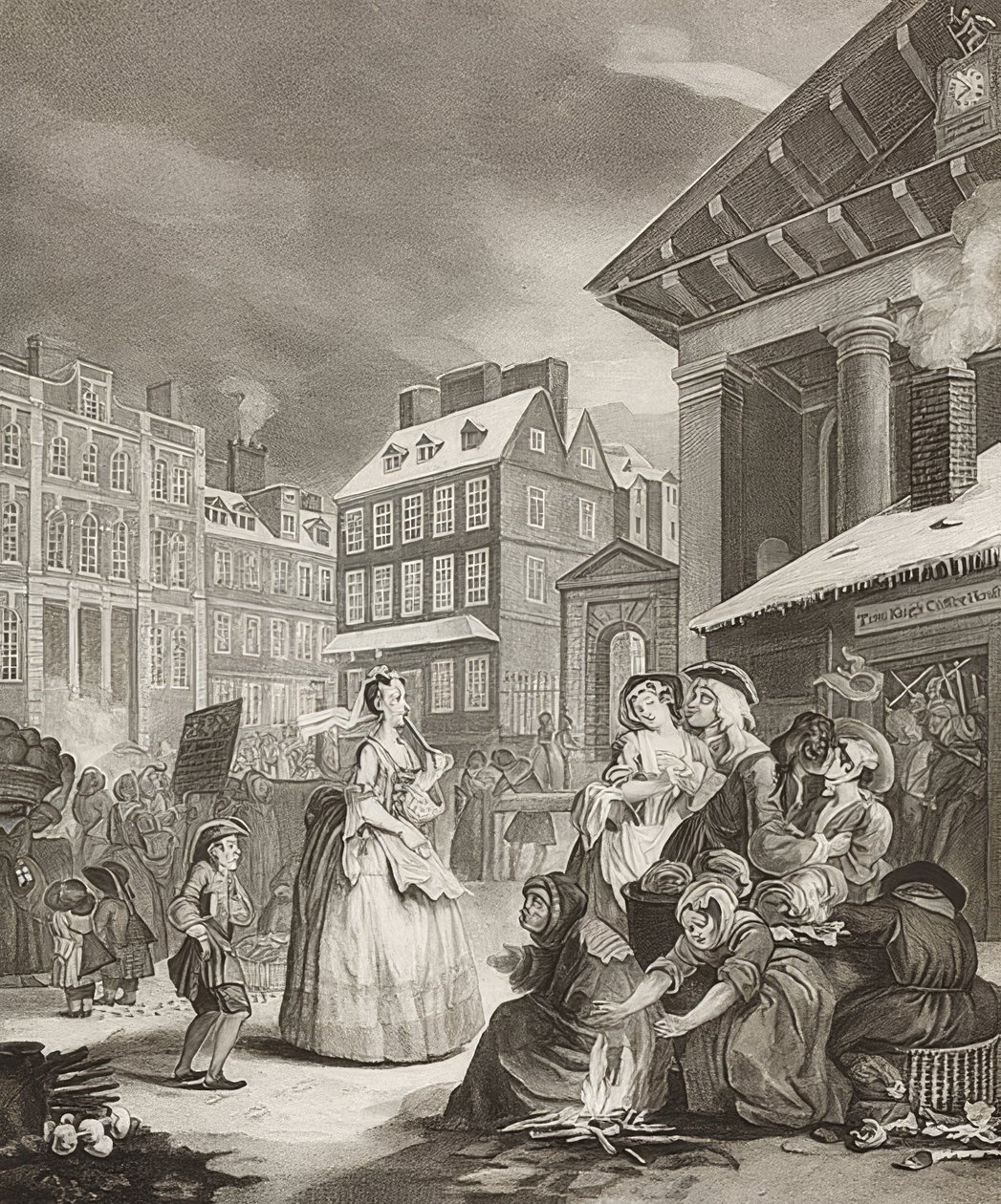 Morning. From: The Four Times of the Day. 1738 by William Hogarth