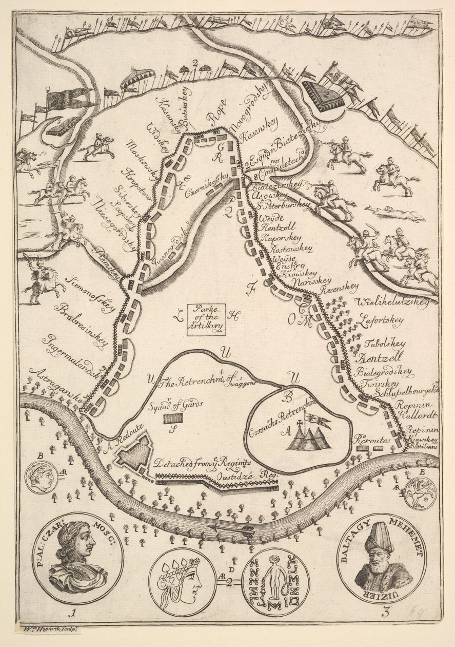 Parke of the Artillery from Aubry de La Mottraye