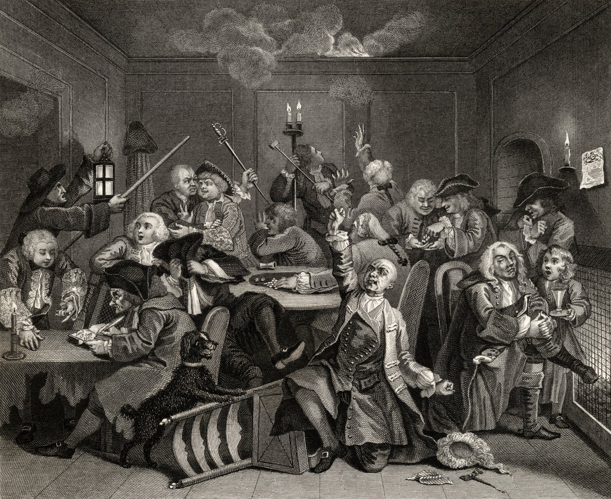 Scene in a Gaming House, plate VI from 