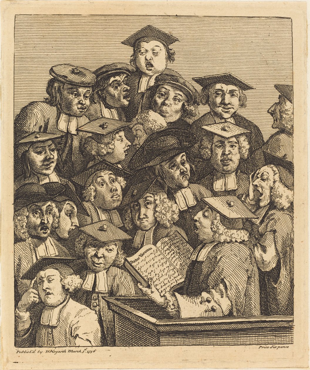 Scholars at a Lecture by William Hogarth