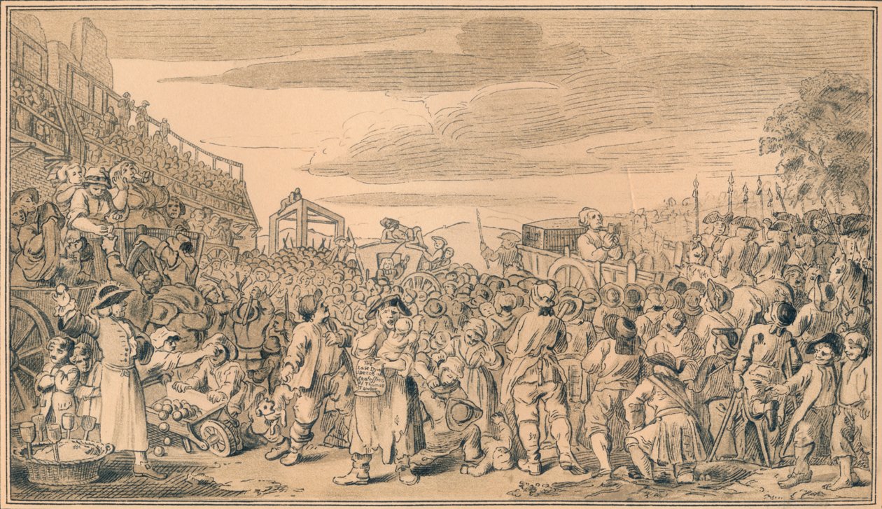 Sketch for plate XI of Industry and Idleness, 1747 by William Hogarth