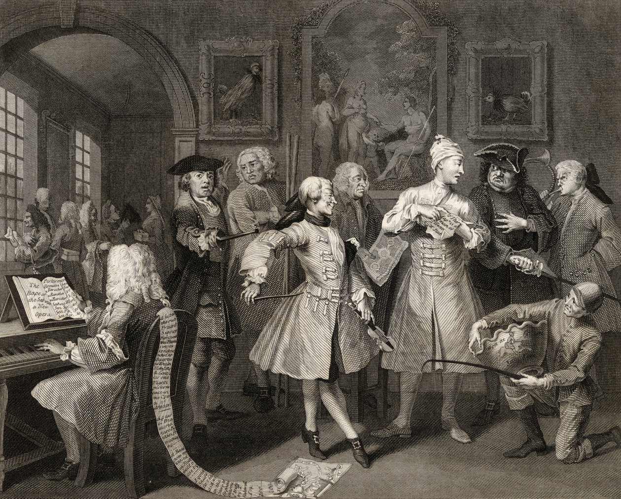Surrounded by Artists and Professors, Plate II from 