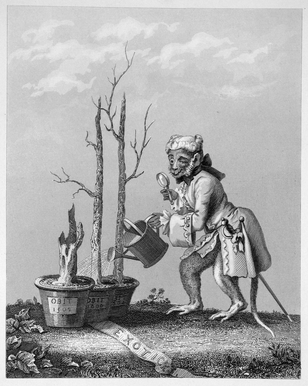 Tailpiece to the Artists Catalogue by William Hogarth