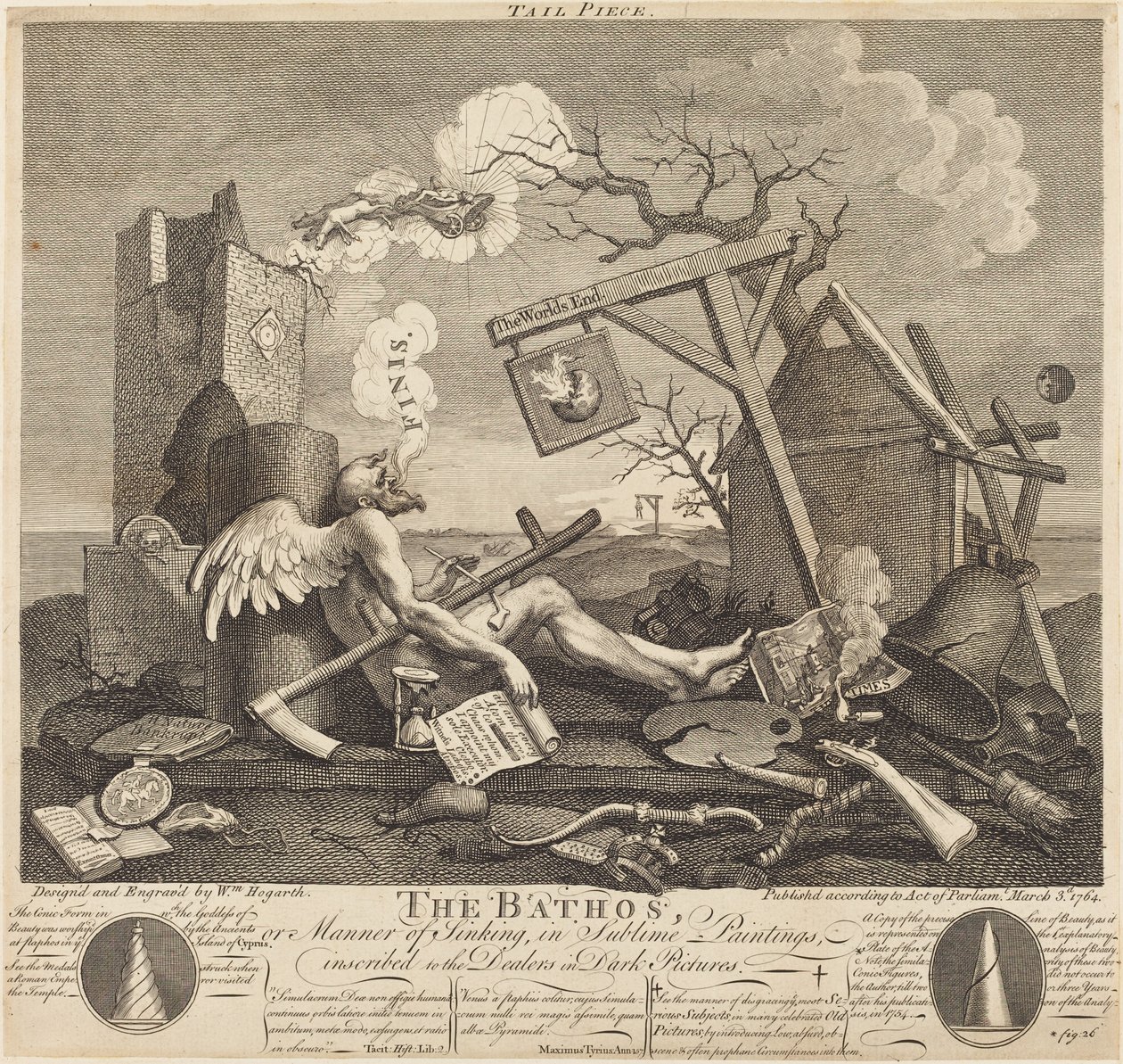 Tailpiece, or The Bathos by William Hogarth