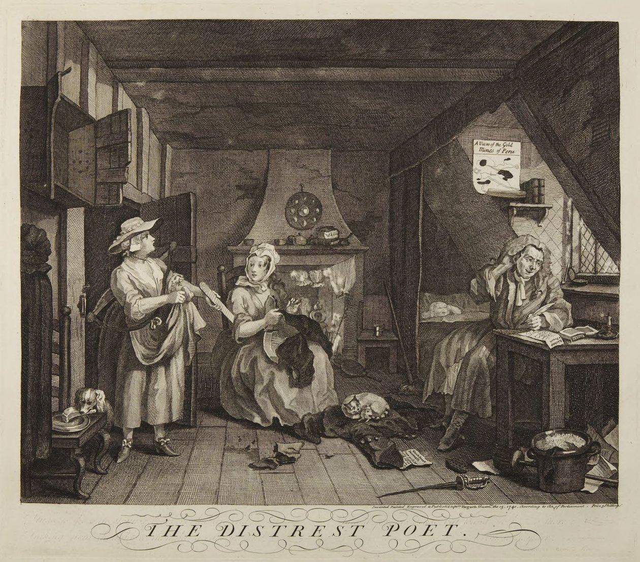 The Distressed Poet by William Hogarth