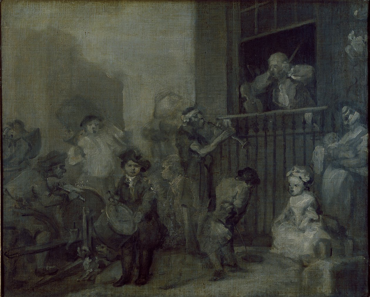 The Enraged Musician by William Hogarth