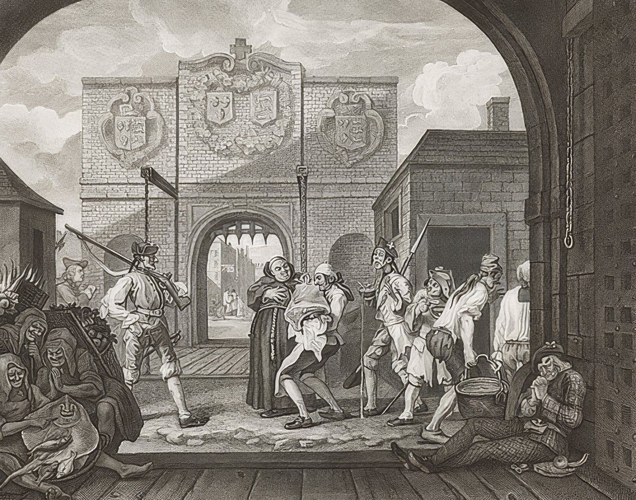 The Gate of Calais, or O the Roast Beef of Old England. 1749 by William Hogarth
