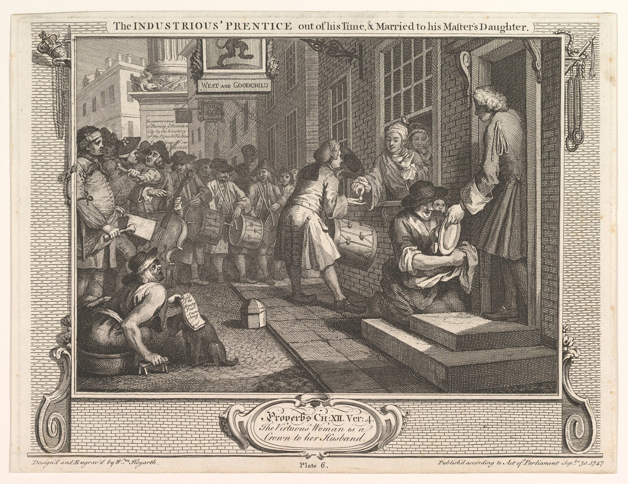 The Industrious Prentice Out of His Time and Married to His Master