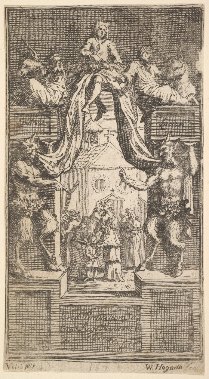 The New Metamorphosis: Frontispiece, Vol.1, 1724 by William Hogarth