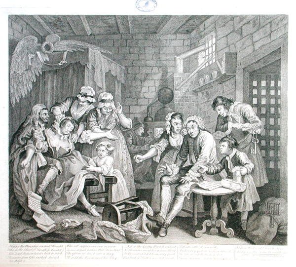 The Rake in Prison, plate VII, from 