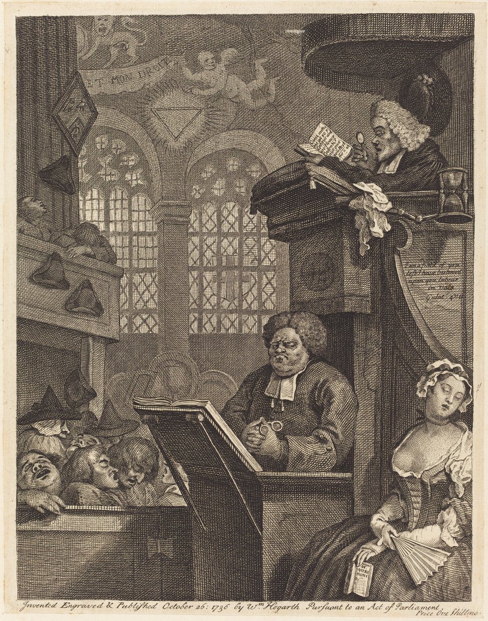 The Sleeping Congregation by William Hogarth