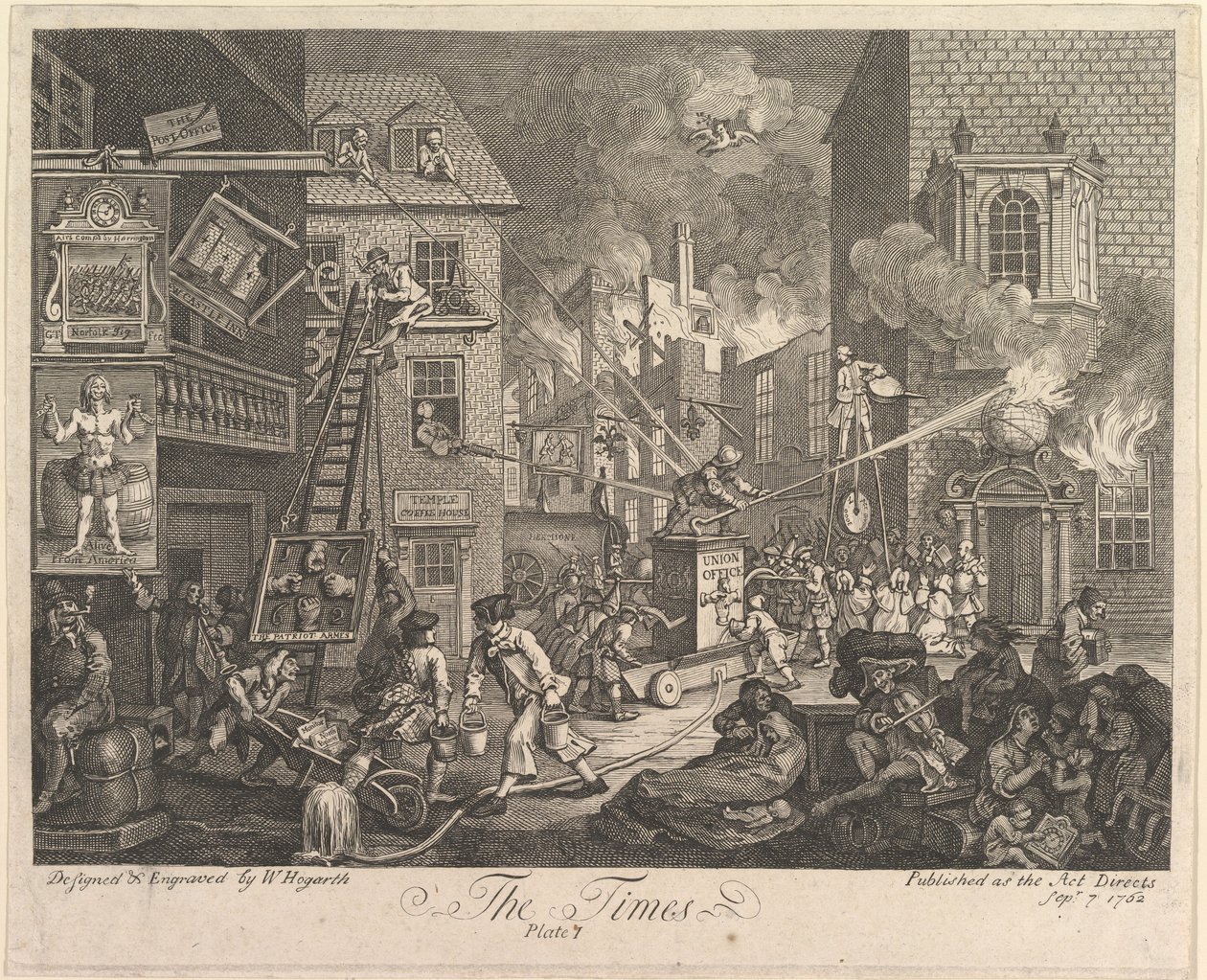 The Times, Plate 1 by William Hogarth