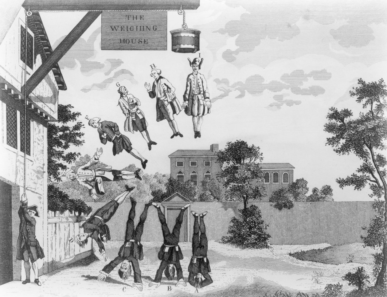 The Weighing House by William Hogarth