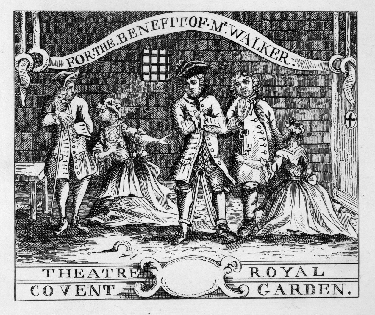 Theatre Royal, Covent Garden by William Hogarth