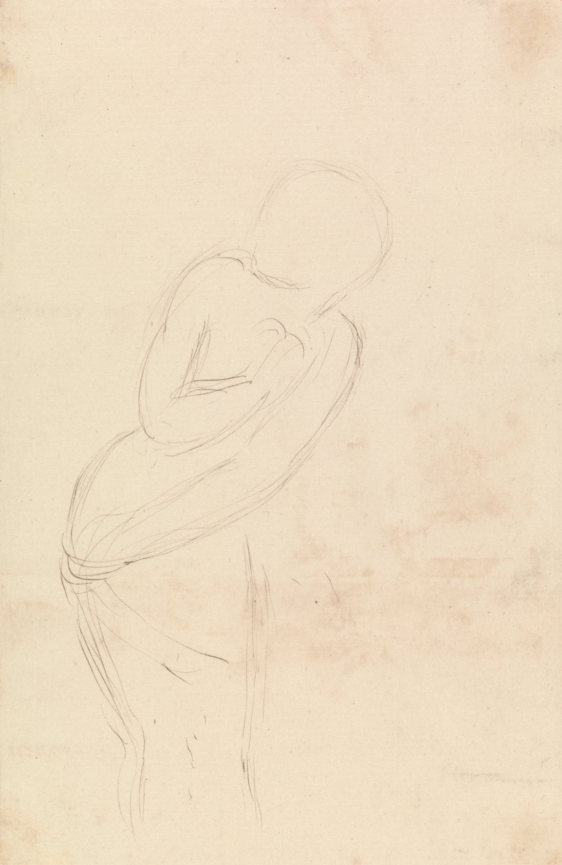 Sketch of a Woman (Study for Isabella and the Pot of Basil) by William Holman Hunt