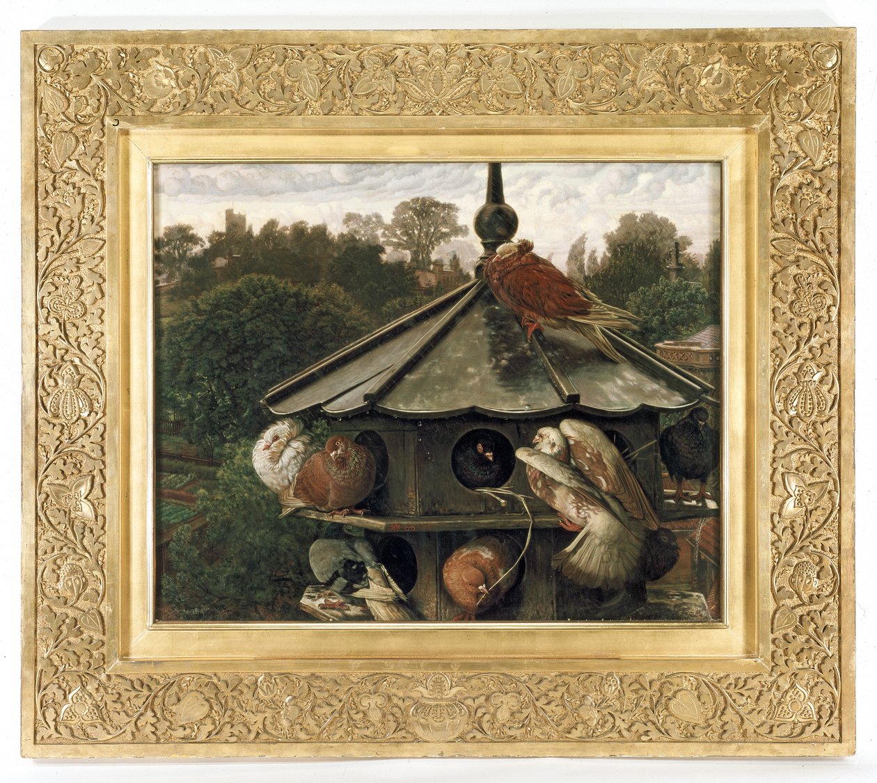 The Festival of St. Swithin or The Dovecote by William Holman Hunt