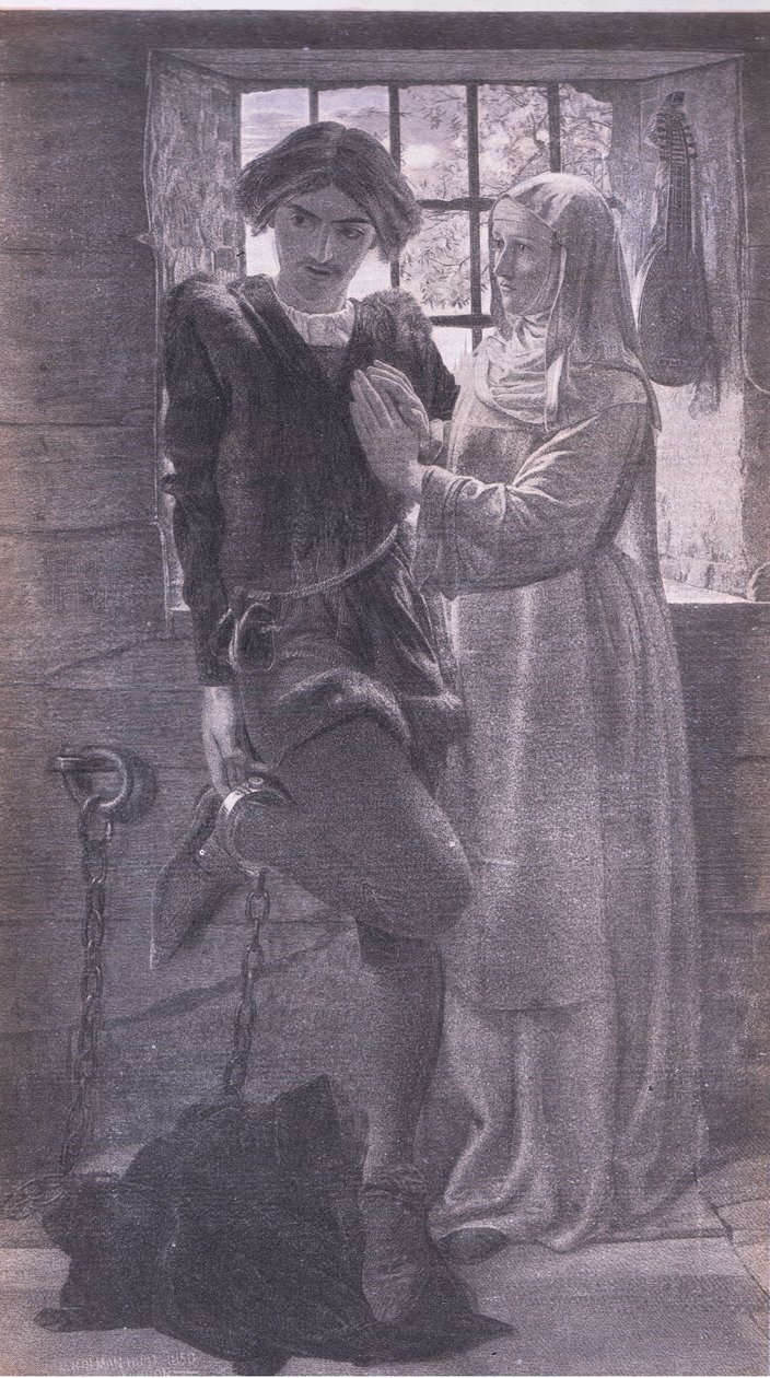 Claudio and Isabella, Bibbys Annual, 1916-1917 by William Holman after Hunt