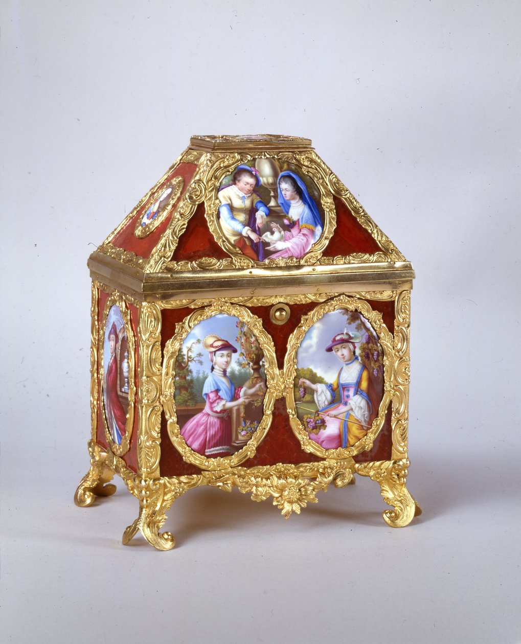 George III Casket Containing a Verge Watch in the Manner of James Cox, c.1770 by William Hopkins Craft
