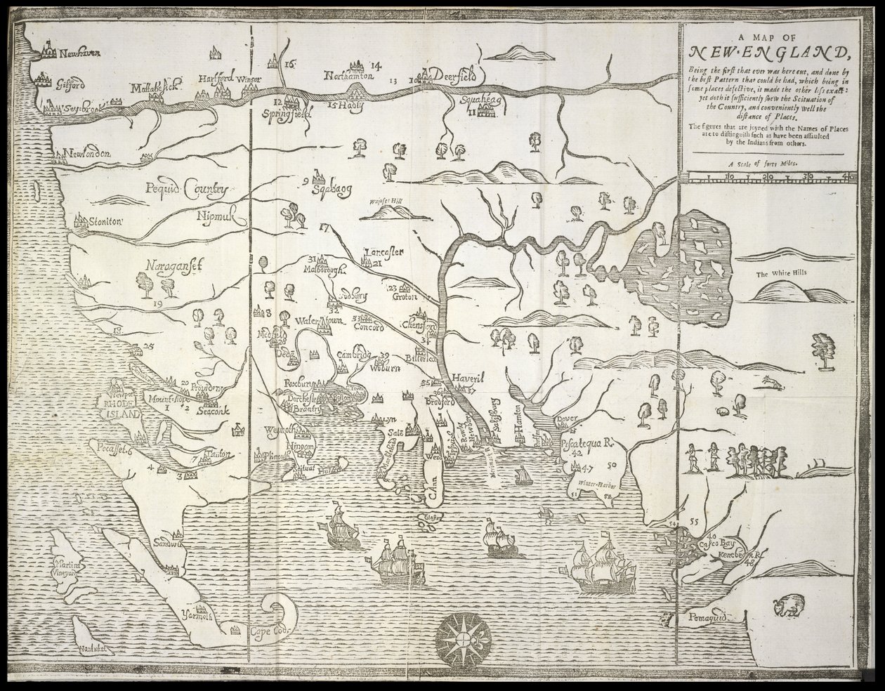 A Map of New-England, from 