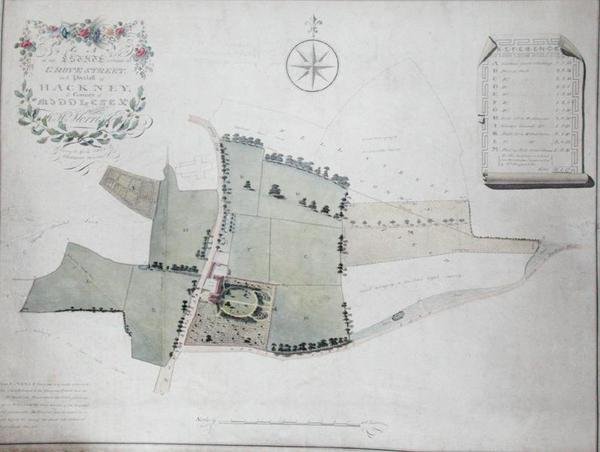Plan of an Estate Situated at Grove Street in the Parish of Hackney by William Hurst Ashpitel