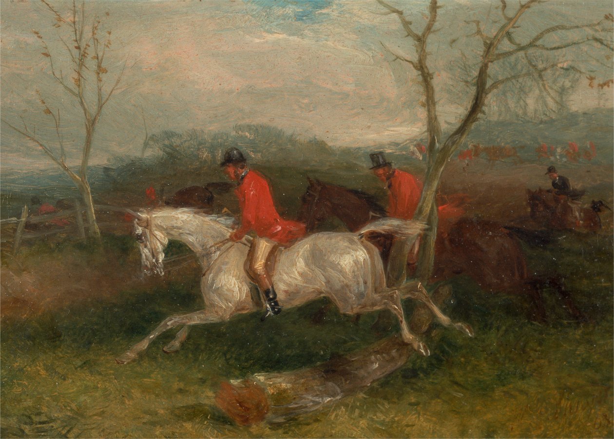 Foxhunting: Coming to a Fence (Full Cry) by William J. Shayer